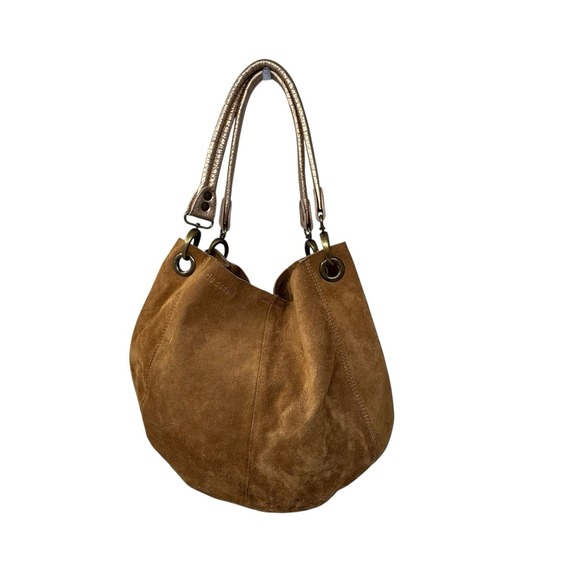 Carla Danelli Suede Shoulder Handbag‎ Snap Closure Hobo Boho & Change Purse - Picture 11 of 11